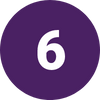 The number 6 in a purple circle